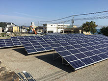 洲本市　太陽光発電所　ソーラーワールド（62.40kW）